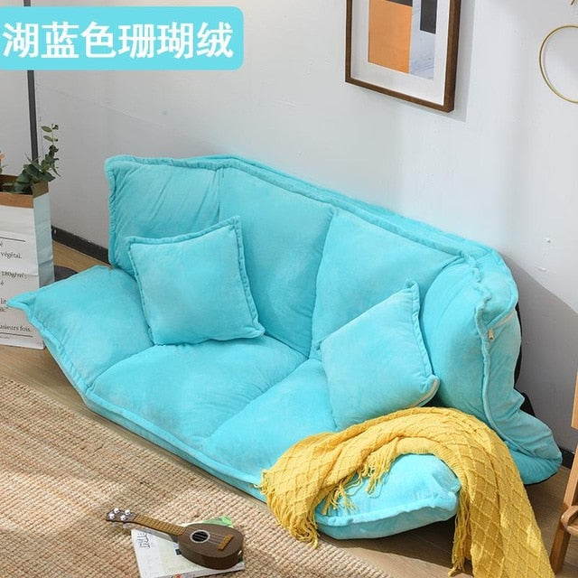 European Lazy Couch Single Double Sofa Bed