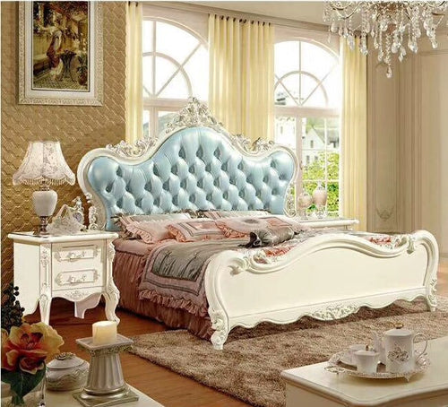 OHLALA Modern European Solid Wood Bed