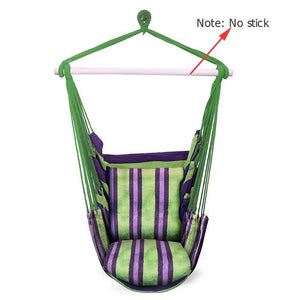 Garden Hanging Hammock Chair with 2 Pillows