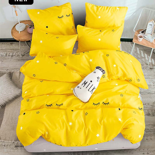 Alanna Printed Solid Bedding Sets