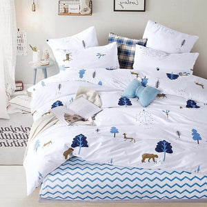 Alanna Printed Solid Bedding Sets