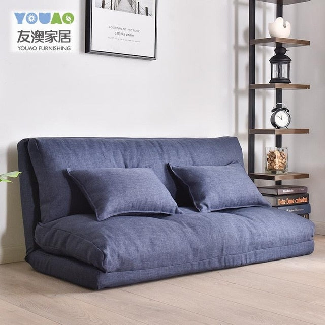 Foldable Lazy Little Double Sofa Bed