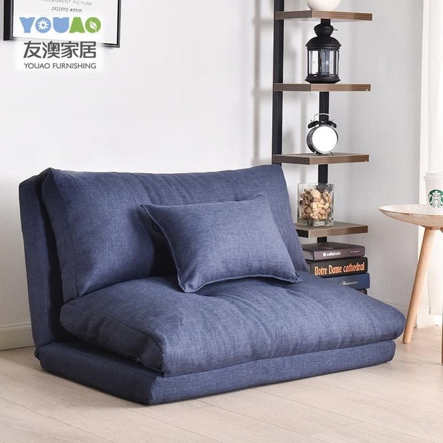 Foldable Lazy Little Double Sofa Bed