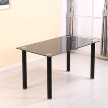 Load image into Gallery viewer, Z Shape Dining Chairs Faux Leather Metal Legs