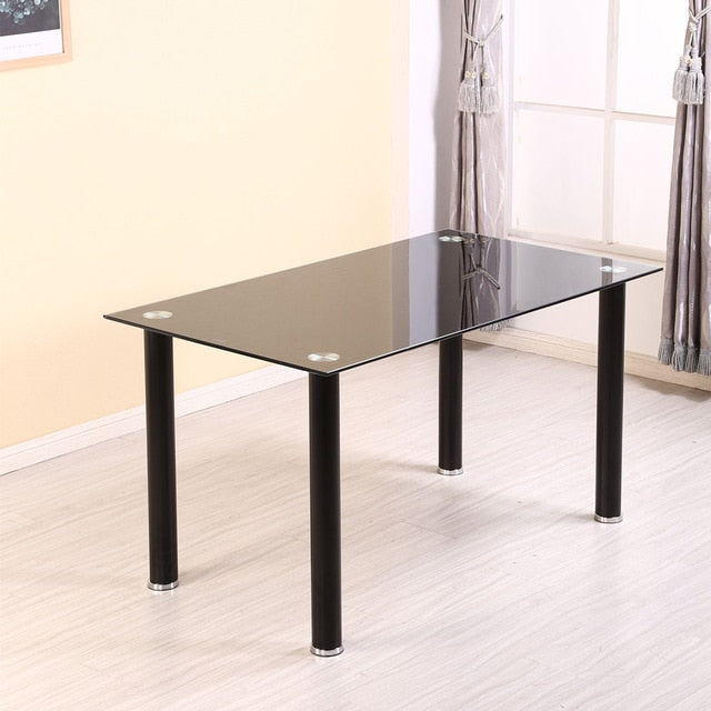 Z Shape Dining Chairs Faux Leather Metal Legs