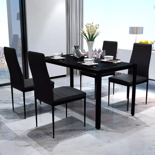 VidaXL 5pcs Dining Room Set Modern Design High Quality