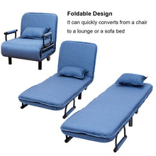 Load image into Gallery viewer, Convertible Folding Leisure Recliner Sofa Bed
