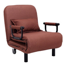 Load image into Gallery viewer, Convertible Folding Leisure Recliner Sofa Bed