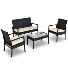 Load image into Gallery viewer, Costway 4 PCS Outdoor Patio Sofa Furniture Set
