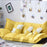 Linen Fabric Upholstery Adjustable Floor Sofa Bed