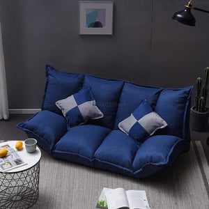 Linen Fabric Upholstery Adjustable Floor Sofa Bed
