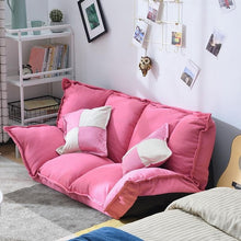 Load image into Gallery viewer, Linen Fabric Upholstery Adjustable Floor Sofa Bed