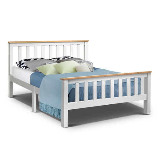 PONY Double Full Size Wooden Bed Frame 200 x 147 cm