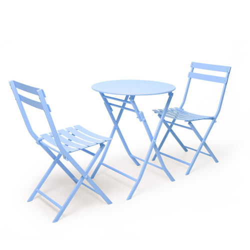 DELIGHT 3PCS Metal Nordic Modern Table and Chair Set