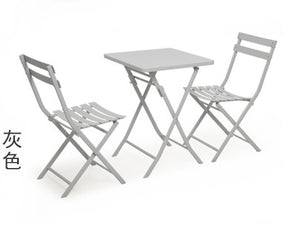 DELIGHT 3PCS Metal Nordic Modern Table and Chair Set