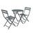 DELIGHT 3PCS Metal Nordic Modern Table and Chair Set