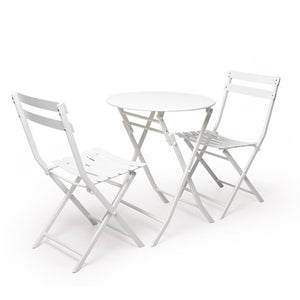 DELIGHT 3PCS Metal Nordic Modern Table and Chair Set