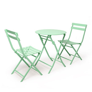 DELIGHT 3PCS Metal Nordic Modern Table and Chair Set