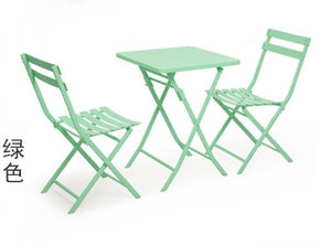 DELIGHT 3PCS Metal Nordic Modern Table and Chair Set