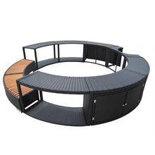 Load image into Gallery viewer, Panana Poly Rattan Spa Surround