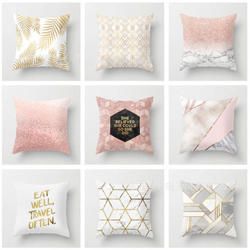 FASHION Throw Cushion Case Geometric Striped Flower Home Decor