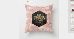 FASHION Throw Cushion Case Geometric Striped Flower Home Decor