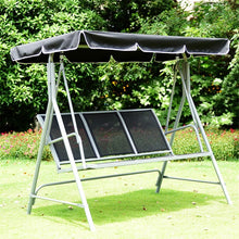 Load image into Gallery viewer, CANOPY 3 Persons Patio Deck Swing Bench