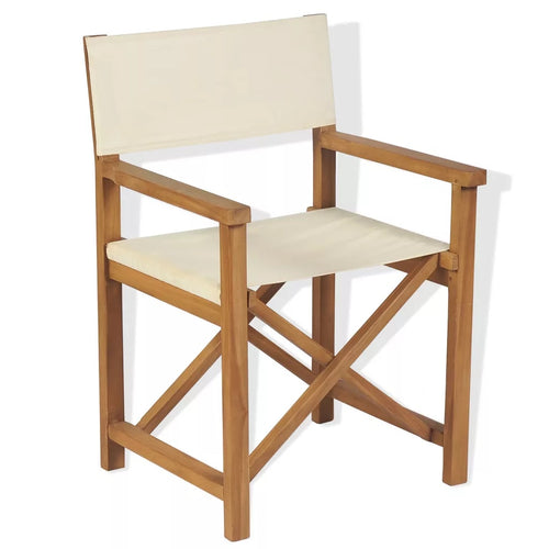 2019 New Arrival: Folding Director's Chair Solid Teak