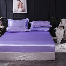 Load image into Gallery viewer, Home Textiles Luxury 100% Silk Fitted Sheet Pillowcase Set