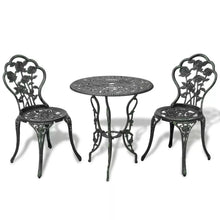 Load image into Gallery viewer, VidaXL 3 Piece Garden Bistro Set Cast Aluminium