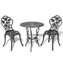 Load image into Gallery viewer, VidaXL 3 Piece Garden Bistro Set Cast Aluminium