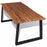VidaXL Solid Acacia Wood Industrial Dining Table 180x90cm
