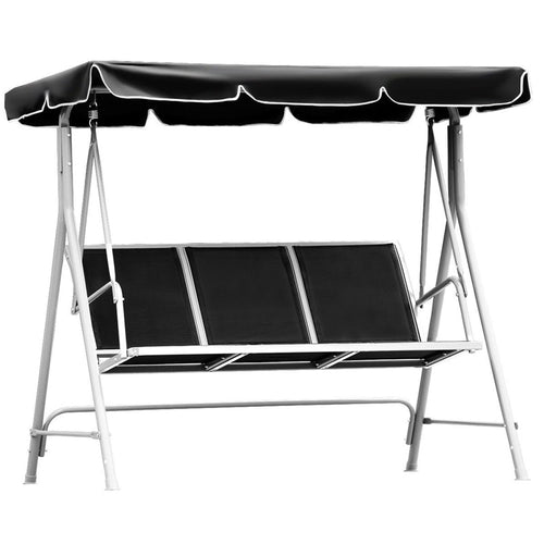 CANOPY 3 Persons Patio Deck Swing Bench