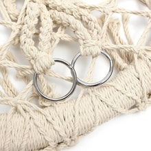 Load image into Gallery viewer, Beige Hanging Outdoor Hammock Chair