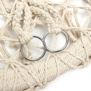 Beige Hanging Outdoor Hammock Chair