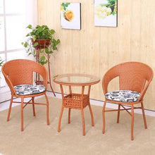 Load image into Gallery viewer, Cane Chair Tea Table 3 PCS