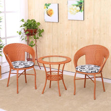 Load image into Gallery viewer, Cane Chair Tea Table 3 PCS