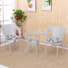 Load image into Gallery viewer, Cane Chair Tea Table 3 PCS