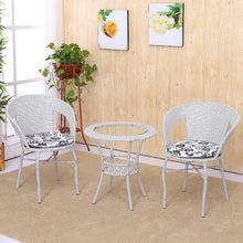 Load image into Gallery viewer, Cane Chair Tea Table 3 PCS