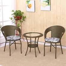 Load image into Gallery viewer, Cane Chair Tea Table 3 PCS