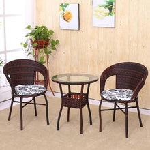 Load image into Gallery viewer, Cane Chair Tea Table 3 PCS