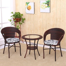 Load image into Gallery viewer, Cane Chair Tea Table 3 PCS