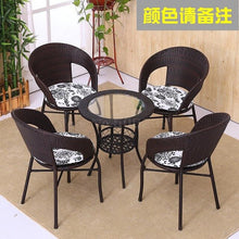 Load image into Gallery viewer, Cane Chair Tea Table 3 PCS