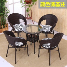 Load image into Gallery viewer, Cane Chair Tea Table 3 PCS