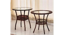 Load image into Gallery viewer, Cane Chair Tea Table 3 PCS