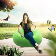 Load image into Gallery viewer, Transparent Inflatable Sofa PVC Lazy Bag with Rose Gold Glitter
