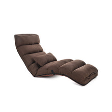 Load image into Gallery viewer, Adjustable Lazy Sofa Floor Chair with Feet Cushion