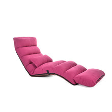 Load image into Gallery viewer, Adjustable Lazy Sofa Floor Chair with Feet Cushion