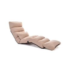 Load image into Gallery viewer, Adjustable Lazy Sofa Floor Chair with Feet Cushion