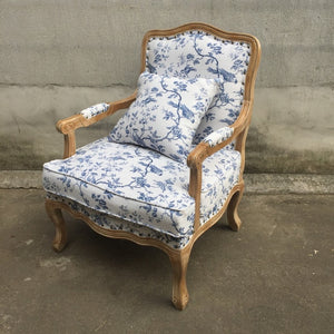 American Country Retro Single Leisure Sofa European Fabric